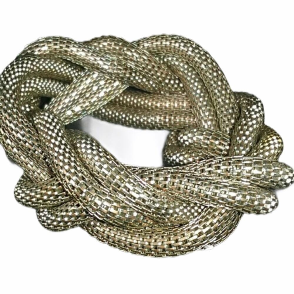 Vintage Knot Stretch Bracelet Gold Silver